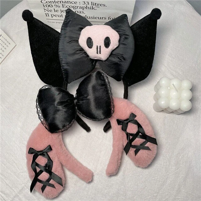 Hello Kitty Mymelody Cinnamoroll Kuromi Fascia di peluche Carino Peluche Copricapo