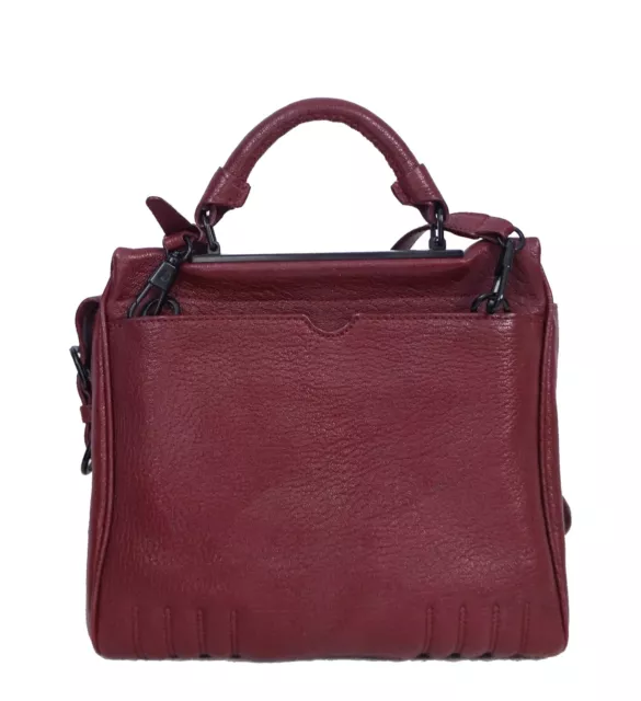 3.1 PHILLIP LIM Ryder Small Burgundy Leather Top Handle Satchel Crossbody Bag 2