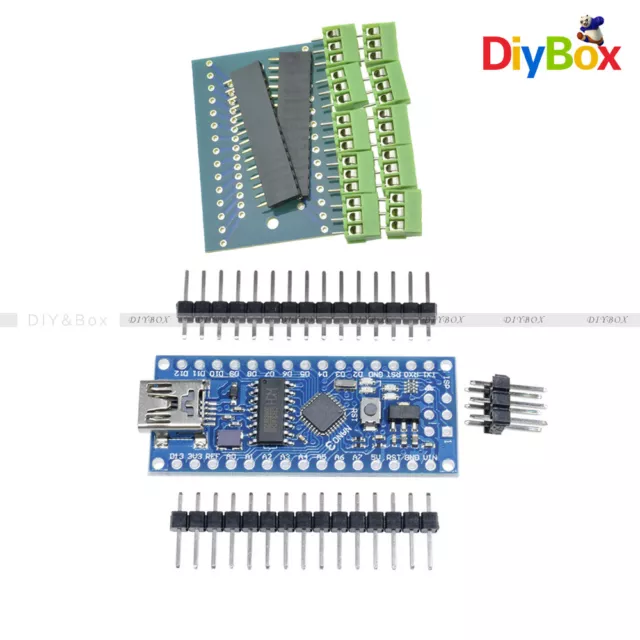 Nano V3.0 ATmega168 16M 5V Mini USB Micro-controller CH340G Adapter for Arduino