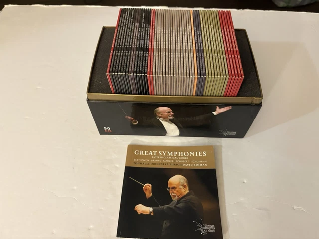 GREAT SYMPHONIES DAVID Zinman 50 CD Box Set Tonhalle Orchestra