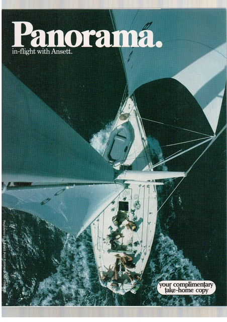 Old Ansett Inflight Magazine November/December 1983 Route Map