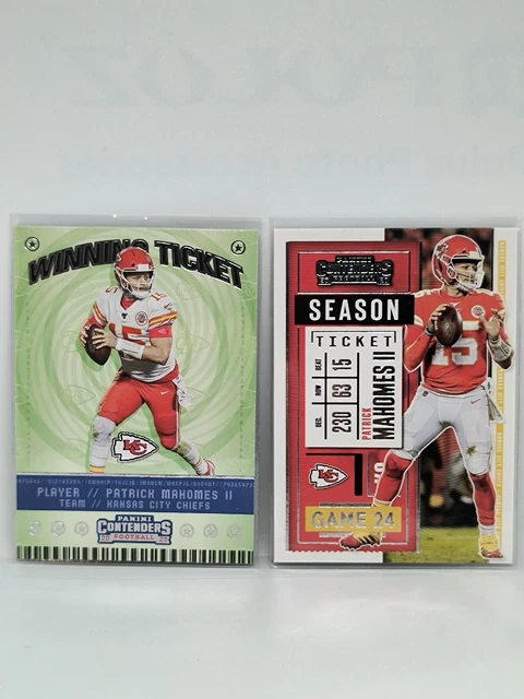 2020 Panini Contenders - Winning Ticket #WT1 Patrick Mahomes II BONUS BASE CARD