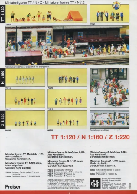 Preiser News 2008 figurines miniatures, modèles de véhicules, accessoires pour modélisme ferroviaire 2