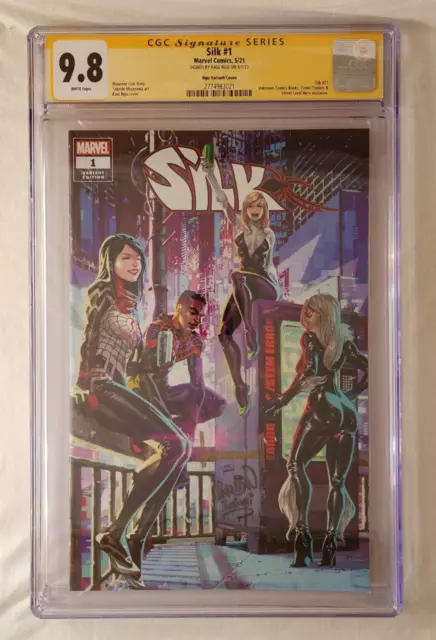 Silk #1 (2021) Kael Ngu Signed Unknown Comics Virgin Variant - CGC SS 9.8