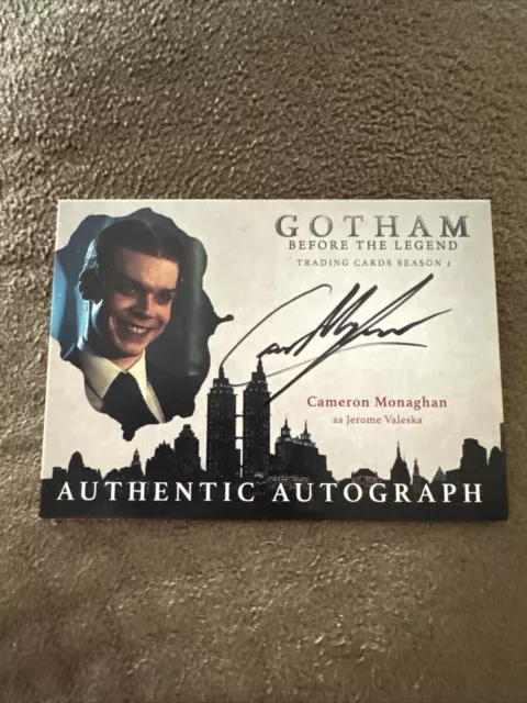 2017 Cryptozoic Gotham Season 2 Cameron Monagham As Jerome Valeska, Joker Auto