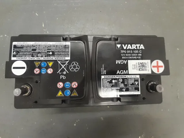 Starter Battery 7P0 915 105 D EXIDE, VARTA, BOSCH in original quality