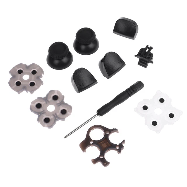 1Set  L1 R1 L2 R2 Trigger Buttons Analog Stick Conductive Rubber For PS5 Gamepad