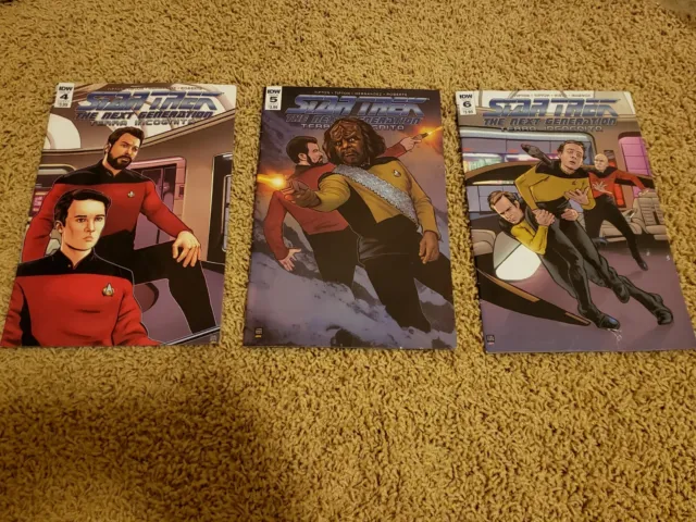 Star Trek TNG The Next Generation Terra Incognito IDW Comics Issues 4-6 Lot