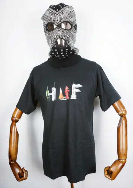 HUF WORLDWIDE SKATEBOARD Chemise t-shirt Tee Objectified black En M EUR ...
