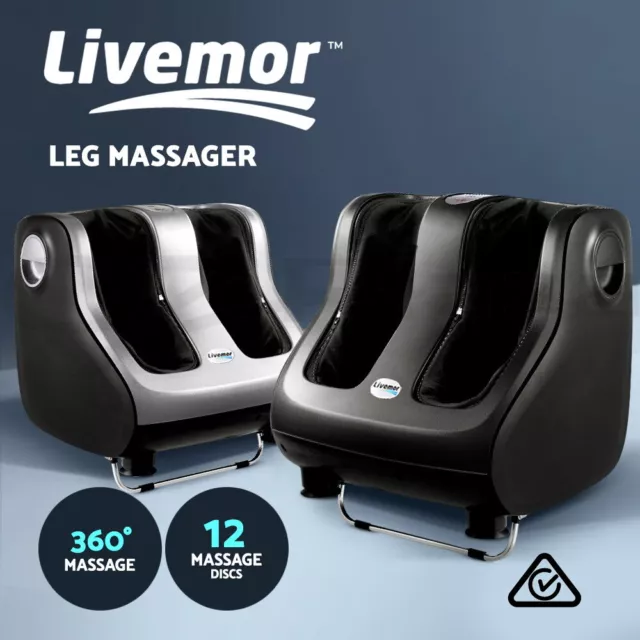 Livemor Foot Massager Electric Massagers Shiatsu Ankle Calf Leg Kneading Rolling
