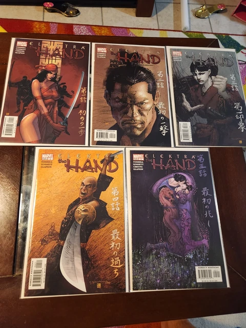 Elektra: The Hand SET#1-5 MARVEL COMIC BOOK HIGH GRADE V19-15