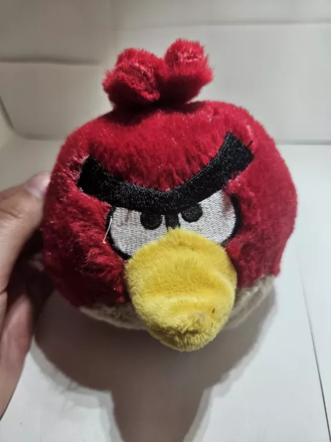 Angry Birds Plush Red Bird Toy Stuffed Animal 5" Commonwealth (No Sound). Used