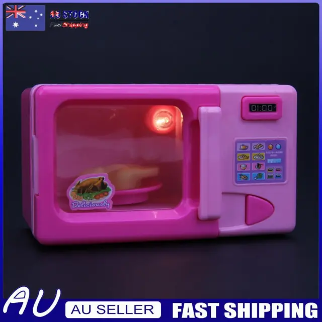 AU Mini Simulation Kitchen Toys Kids Children Play House Toy Microwave Oven