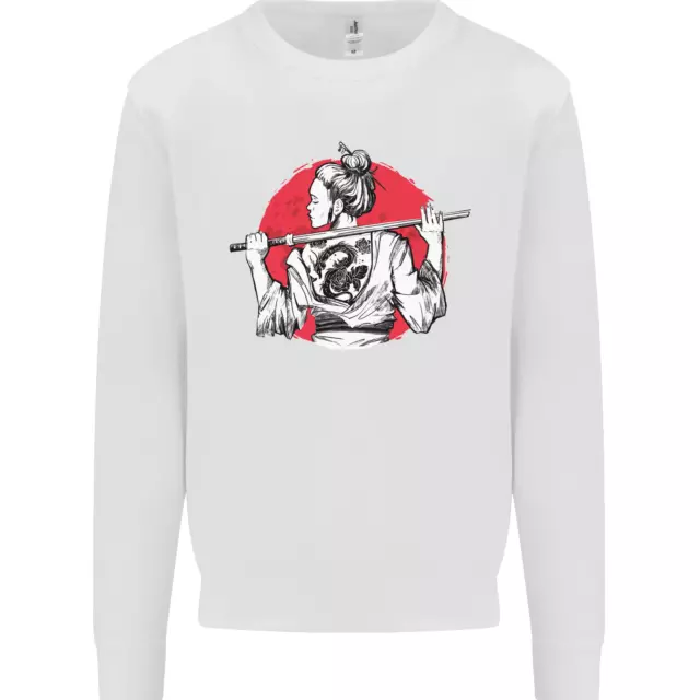 Felpa Maglione Maglione Samurai Tattoo Ragazza MMA Kenjutsu Kendo Iaido Ragazza 4