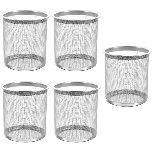 5pcs Casque à thé en inoxydable Insérer des accessoires de thé à thé à thé