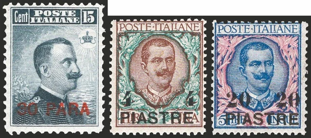 Uff. Post. abroad - Levante - Constantinople - 1908 - 3rd local issue, n