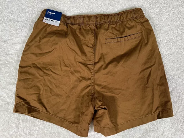 Brand New Old Navy Brown Jogger Shorts Mens Size M 24-0007 3