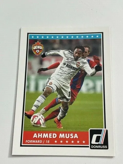 Panini Donruss Soccer 2015 Trading Card CSKA Moskau Ahmed Musa