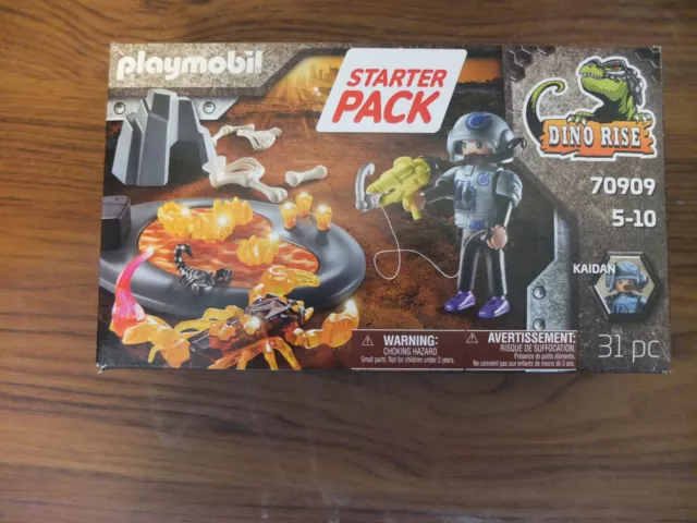 Playmobil Starter Pack Dino Rise : Lutte contre le Scorpion de Feu