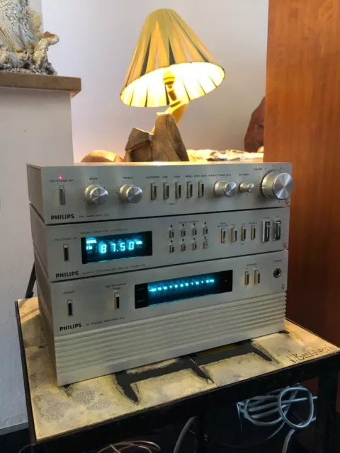 Micro chaine M55 de chez PHILIPS HIFI vintage design fin 1970 début 1980