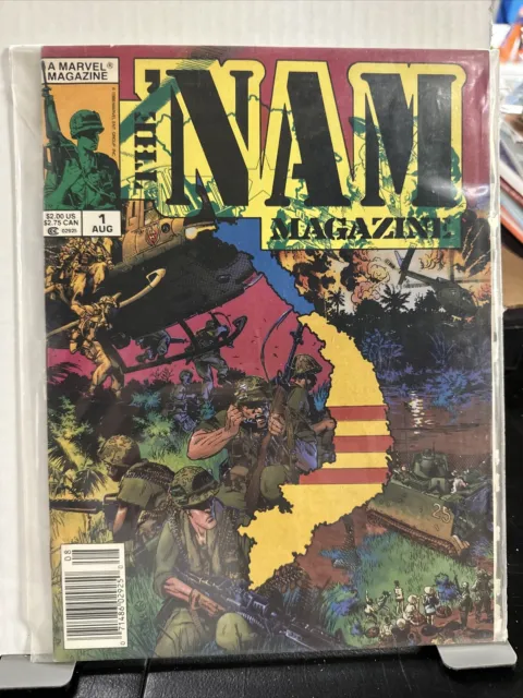 The Nam Magazine # 1 (1988)-Oversize Comic Book- Michael Golden Cover- Vg+