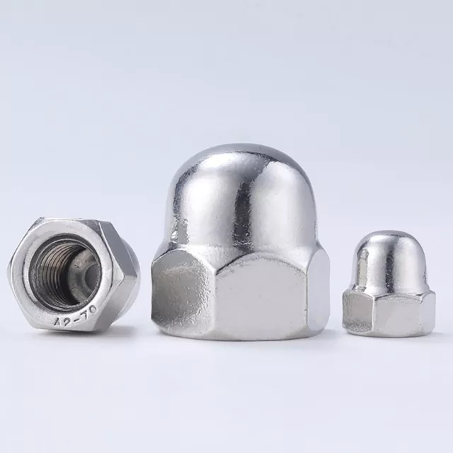 M4 M5 M6 M8 M10 M12 Stainless Steel Dome Nuts Hex Domed Acorn Nut Bolts Metric 3