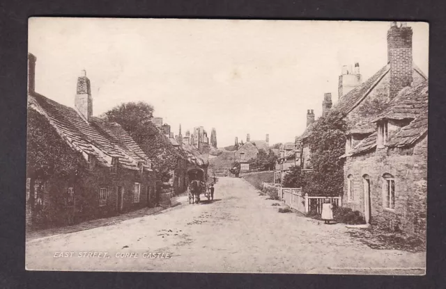 Dorset Swanage CORFE CASTLE East St c1900/10s postcard PPC