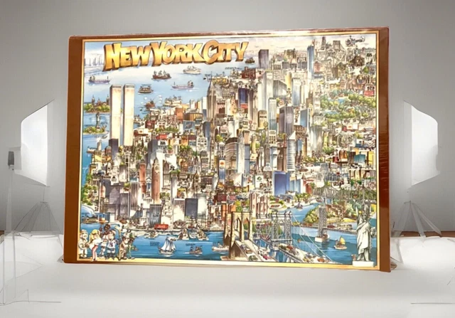 NEW YORK CITY Jigsaw Puzzle Vintage Twin Towers 504-Piece Puzzle ...