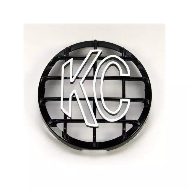KC HiLites Grill 6" Black ABS Stone Guard Single Headlight Guard - Each 7210