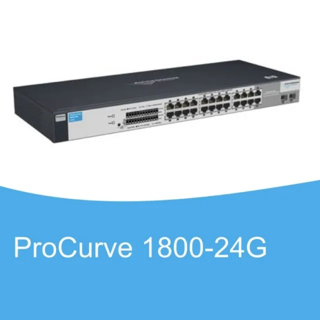 HP ProCurve 1800-24G J9028A Gigabit Switch Rack 24 Ports RJ-45 Ethernet Network