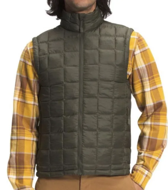 The North Face Vest ThermoBall Eco Puffer XL Taupe Green NWT MSRP $149