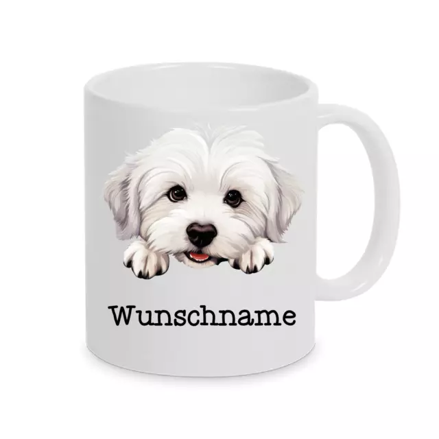 Coton de Tulear Dog Mom- Personalisierte Tasse mit Wunsch Namen oder Text