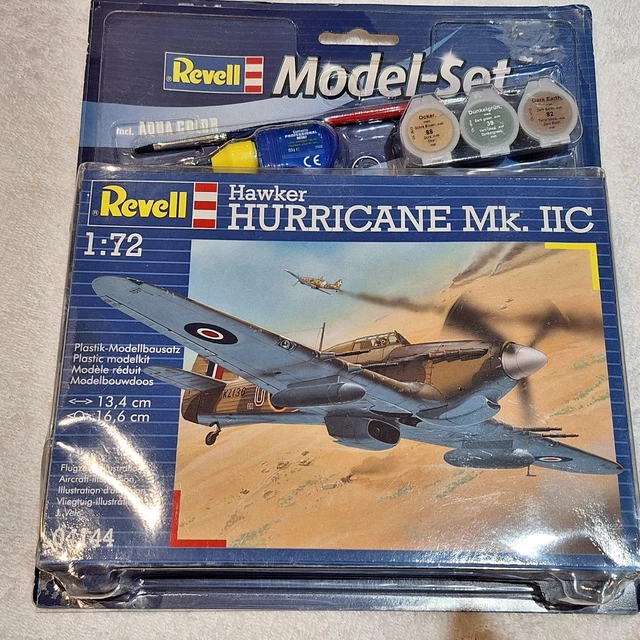 HAWKER HURRICANE MK.IIC Model Set Starter Kit 1:72 Revell 04144 £11.82 ...