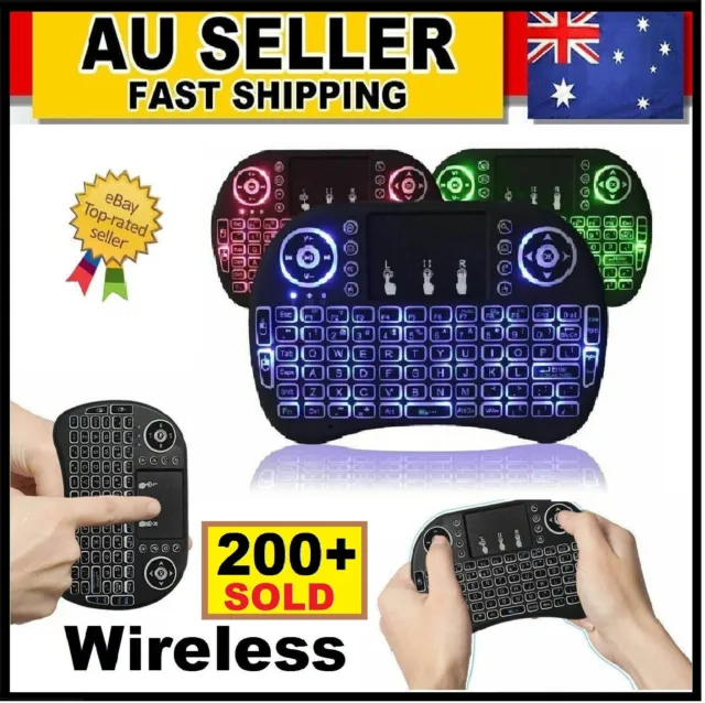 Mini Keyboard Fly 2.4 GHz Wireless Remote Control Android TV BOX Backlit Compact