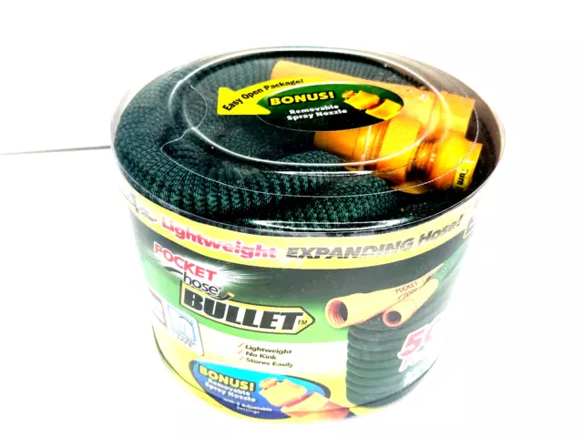 Pocket Hose Bullet 50 ft 3/4 inch Light Weight Original NEW Sealed