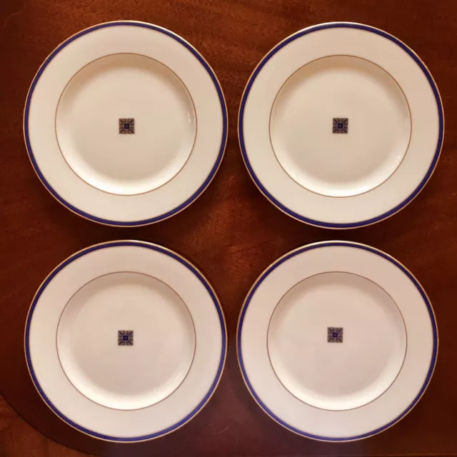 Lenox Urban Twilight Salad Plates Bone China Made In USA Set Of 4 Retired EUC