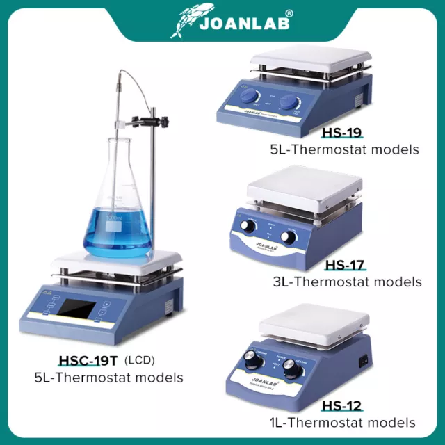 Digital Lab Hotplate Magnetic Stirrer Heating Mixer|Ceramic Plate|Timer 220V 2