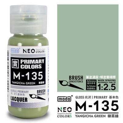 modo NEO Primary Colors Lacquer Paint M-135 Yangicha Green (30ml) For Modle Kit