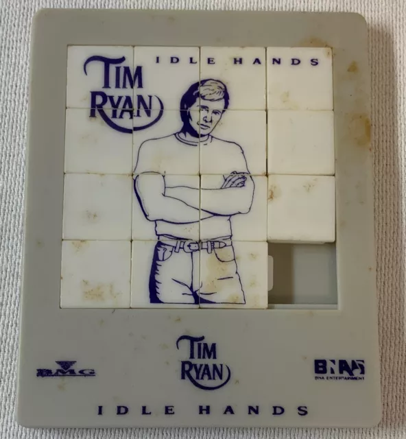 TIM RYAN promo slide puzzle ~ Idle Hands ~ has some staining