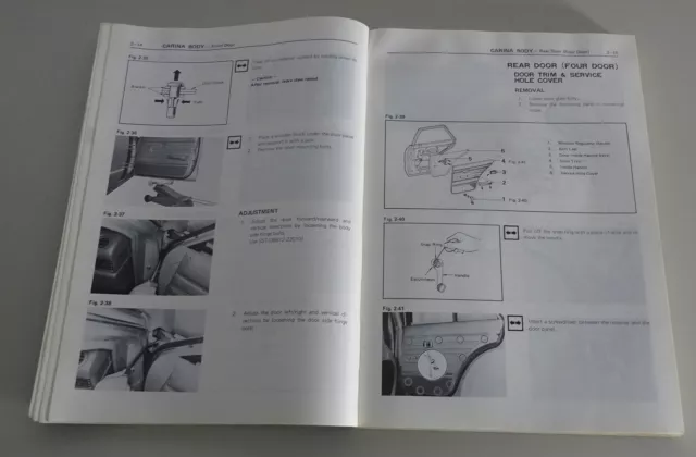 Workshop Manual / Repair Manual Convolute Toyota Carina + Celica from 1977-1979