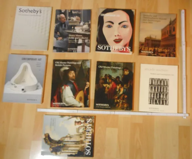 9 x auktions katalog heft konvolut SOTHEBY ´S sammlung kataloge auktion top deko