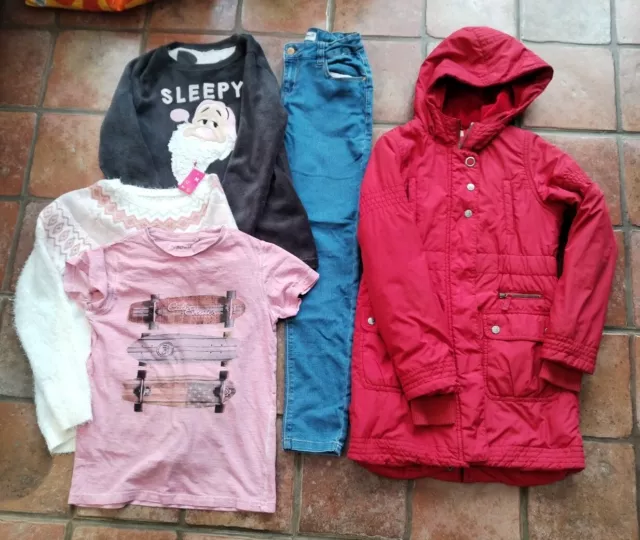 Girls clothes bundle age 9 10 years tops   jeans coat Jumper NEXT M&S incl BNWT