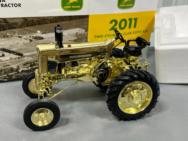 GOLD John Deere 730 Argentina High Crop Tractor 1:16 Ertl GOLD 2011 Expo chase