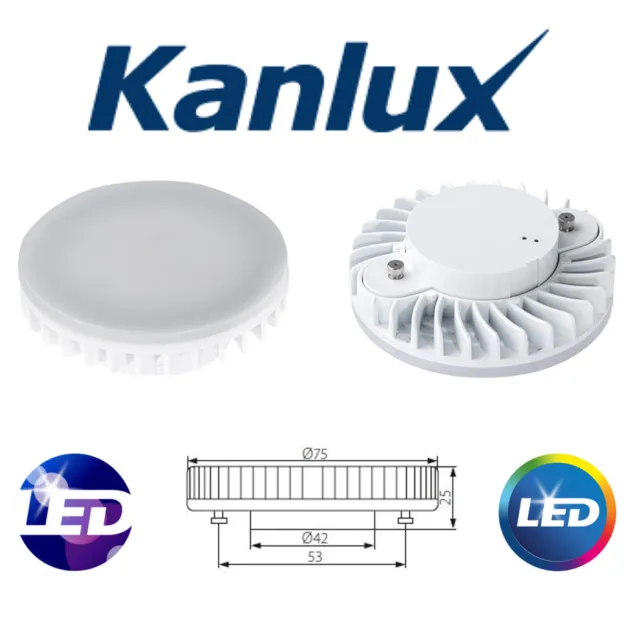 Kanlux GX53 9W SMD Kitchen Under Cabinet Light Bulb Lamp Daylight Super Bright