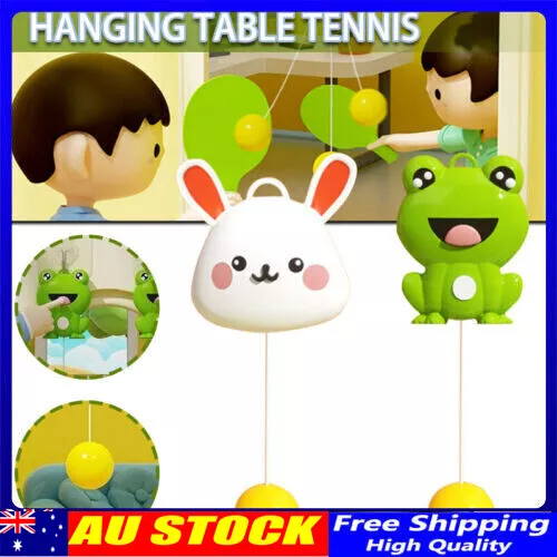 Indoor Hanging Table Tennis Trainer with Racket and Balls Portable Exerciser Toy