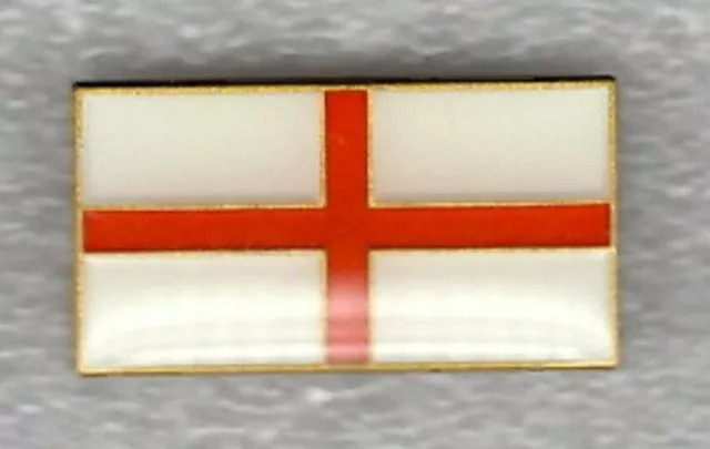 St George flag pin badge. Larger version. Metal. Enamel. England English