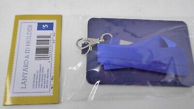 Lanyard and ID Holder by Best Brands Blue NEW 5