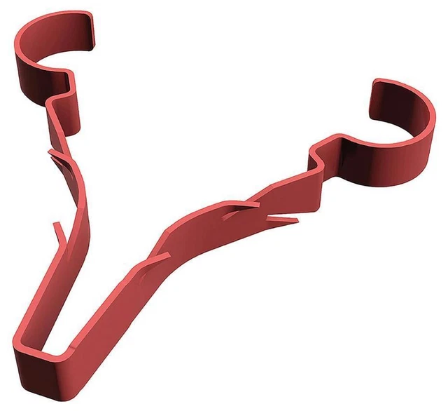 Clip cervo Safe-D, cavo singolo, 8-10 mm, rosso, confezione da 100 - SD-STAG8SR/100
