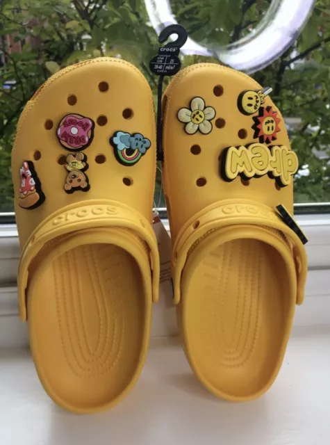 CROCS X JUSTIN Bieber With Drew House Lavender Clogs Including