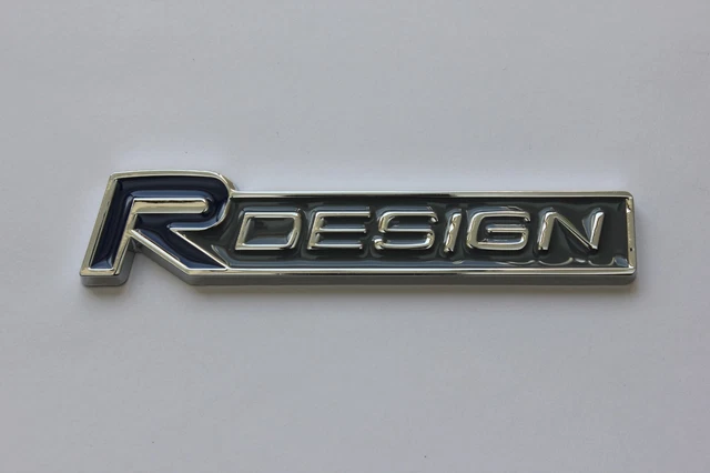 Volvo R Design Emblem R DESIGN GRILL Blue Emblem Badge for Volvo XC40 XC60 XC90 S60 V60 V90 ...